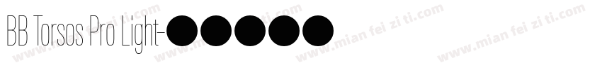 BB Torsos Pro Light字体转换